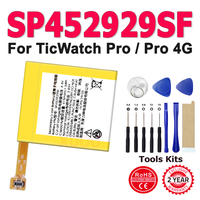 For TicWatch Pro / TicWatch Pro 4G Watch Smart Watch SP452929SF 415mAh Battery Accumulator Ticwatch E2 + Free Tools