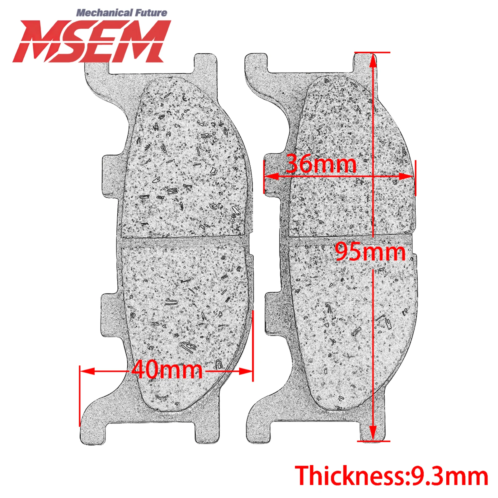 For Yamaha SRV250 XJ400 YP400 XP500 XJ600 1992-2003 XVS650 1997-2015 XVS950 XVS1100 XVS1300  Motorcycle Front Brake Pads