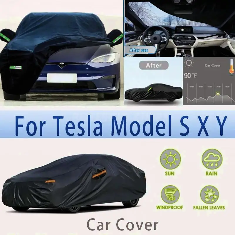 

For Full for Tesla Model S X Y Waterproof Dustproof Outdoor Protection Sunshade Car Covers