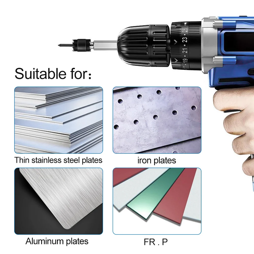 Drill Bit Spot Weld Cutter Remover Double Side Carbide Tip Stainless Steel Separator Auto Body Panel Solder Joint Repair Tool