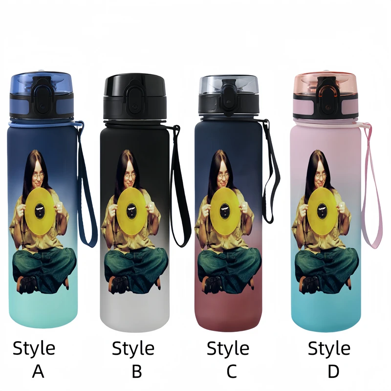 Singer 650ml Star Characters Portable Water Cup Large Capacity Sports Outdoor Plastic Leak-proof Water Bottle Children's Gift