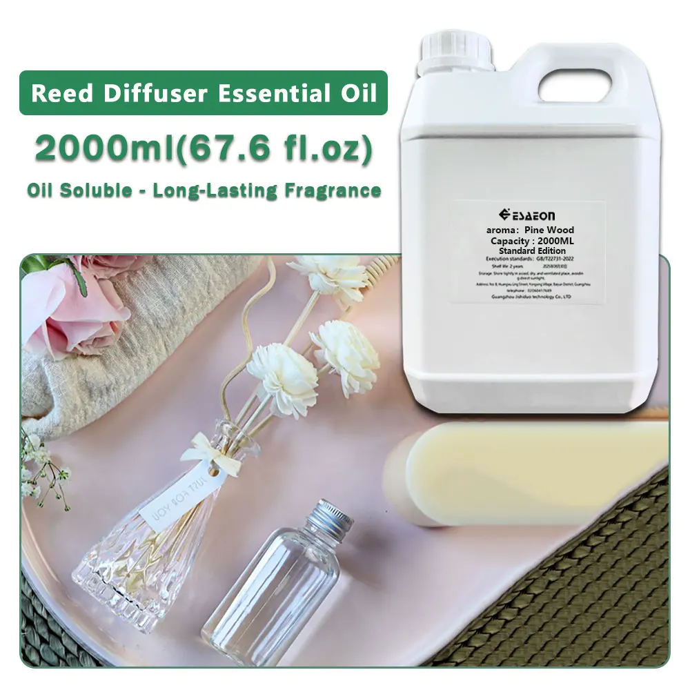 ESAEON Fragrant Essential Oils - Vine Diffuser Replenishes Aromatic Oil, Aroma Reed Diffuser Oil, Pine Wood 2000ML (67.6 fl.oz)
