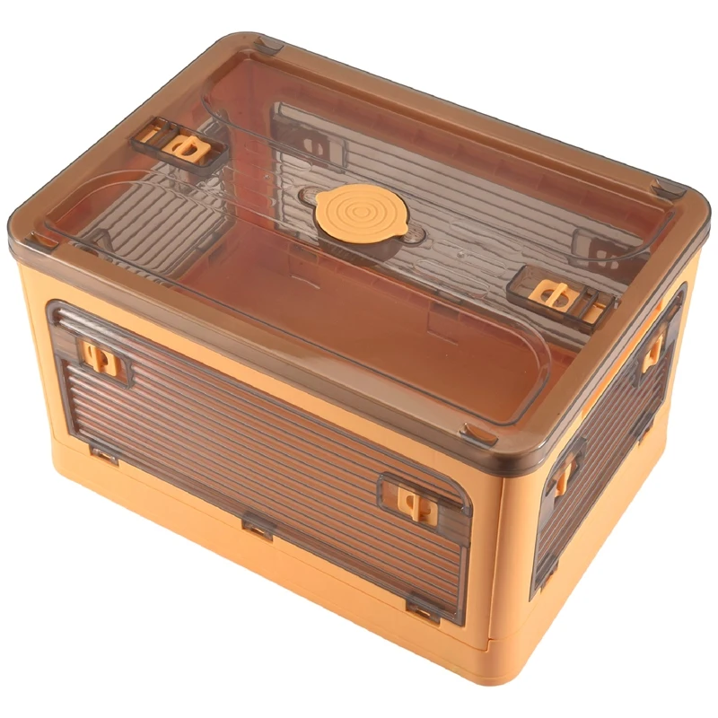 

Folding Storage Box With Lid And Latch Storage Box Storage Boxes For Organizing Clothes