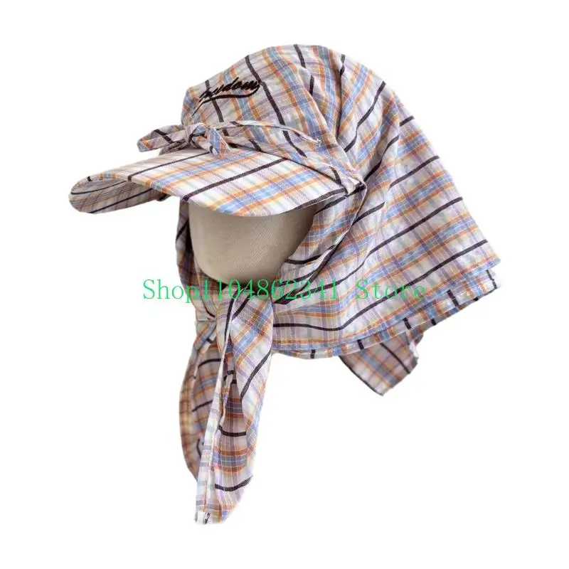 652F Exercise Wide Brimmed Hat Casual Sun Hat Gift Outdoor Hat Trendy Kerchief
