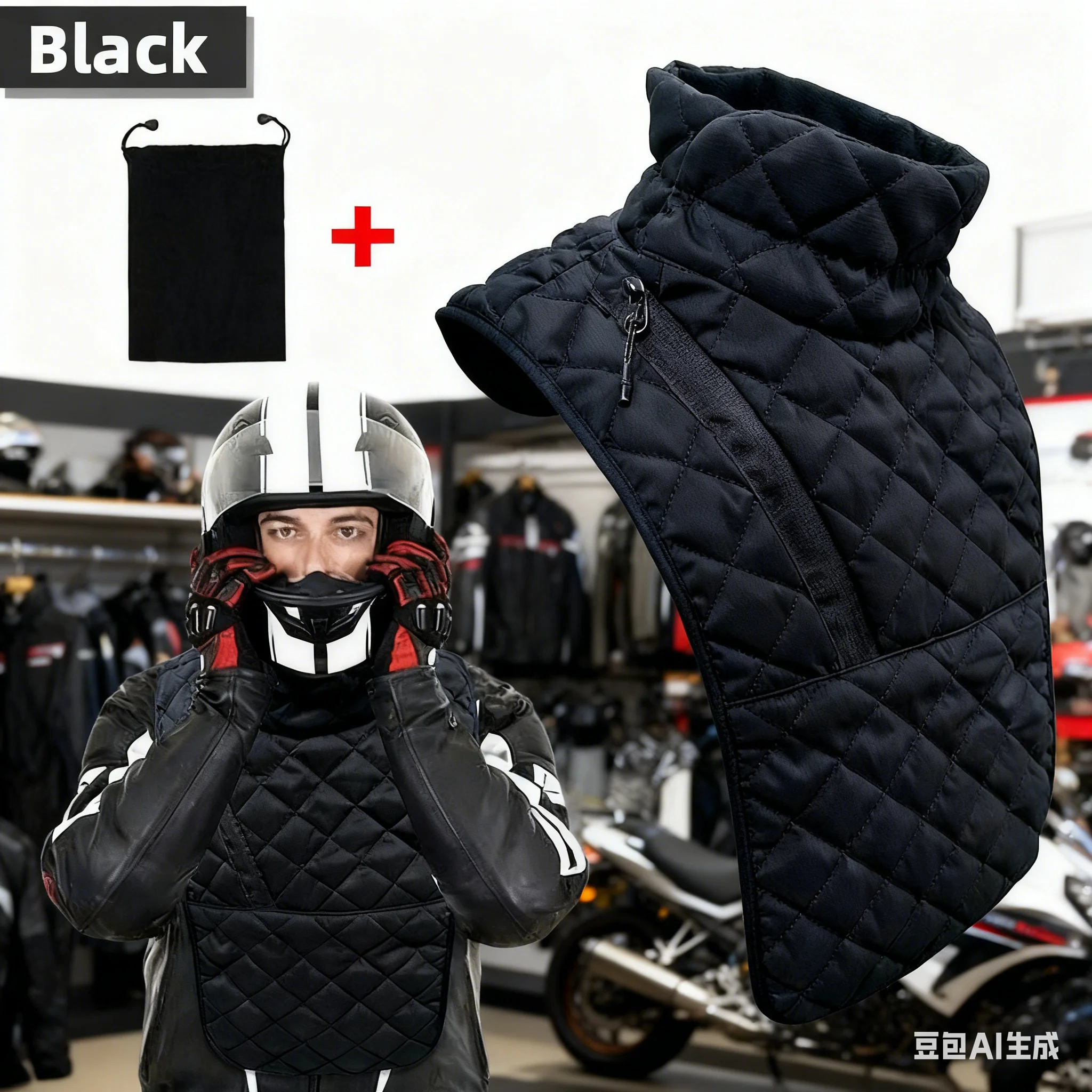 

Waterproof Windproof Motorcycle Cycling Thermal Collar Outdoor Neck & Shoulder Protection Neck Cloak Scarf Chest Protection Pad