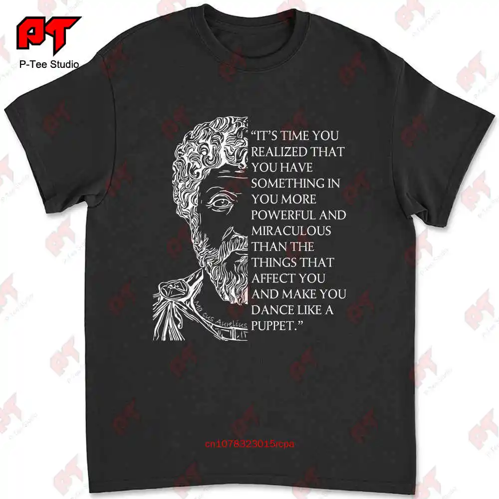 Stoicism Marcus Aurelius Stoic Philosophy Quote T-shirt G6WC