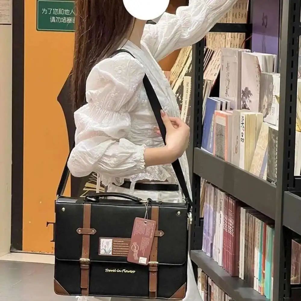 Y2K Preppy Style Large Capacity Ita Backpack Lolita Girl Transparent Crossbody Bag Fashion DIY Display Shoulder Bag Cute Handbag