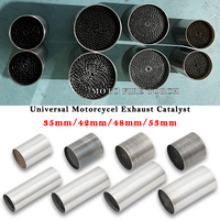Universal Motorcycle Exhaust System Catalyst 35mm 42mm 48mm 53mm Catalytic Moto Muffler DB Silencer Silenciador Escape Sistemas