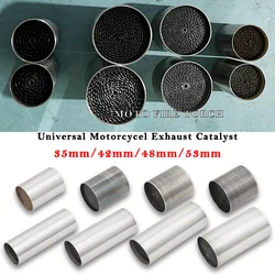 Universal Motorcycle Exhaust System Catalyst 35mm 42mm 48mm 53mm Catalytic Motorcycle Muffler DB Silenciador Escape Sistemas