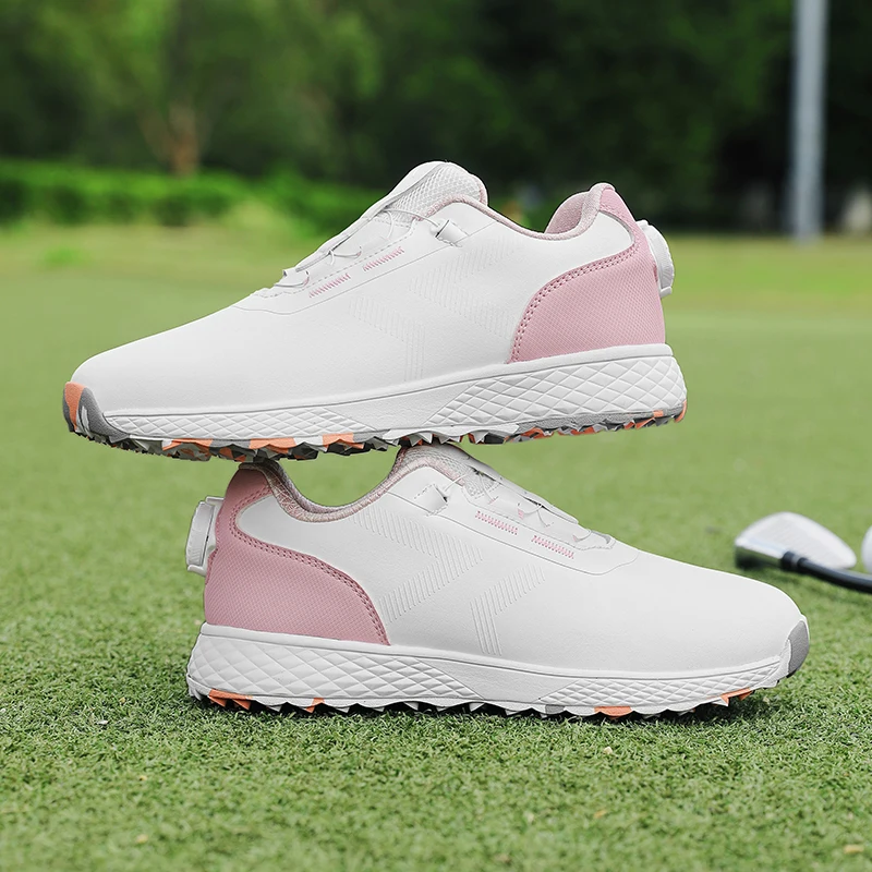 

2025 Новые туфли для гольфа унисекс, спортивная обувь высшего качества, дизайнерская прогулочная обувь для мужчин и женщин, кроссовки для гольфа с быстрой шнуровкой, пары