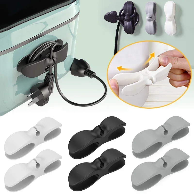 

3pcs Cord Winder Organizer for Kitchen Appliance Cord Wrapper Cable Management Clip Holder for Air Fryer Coffee Machine Fixer