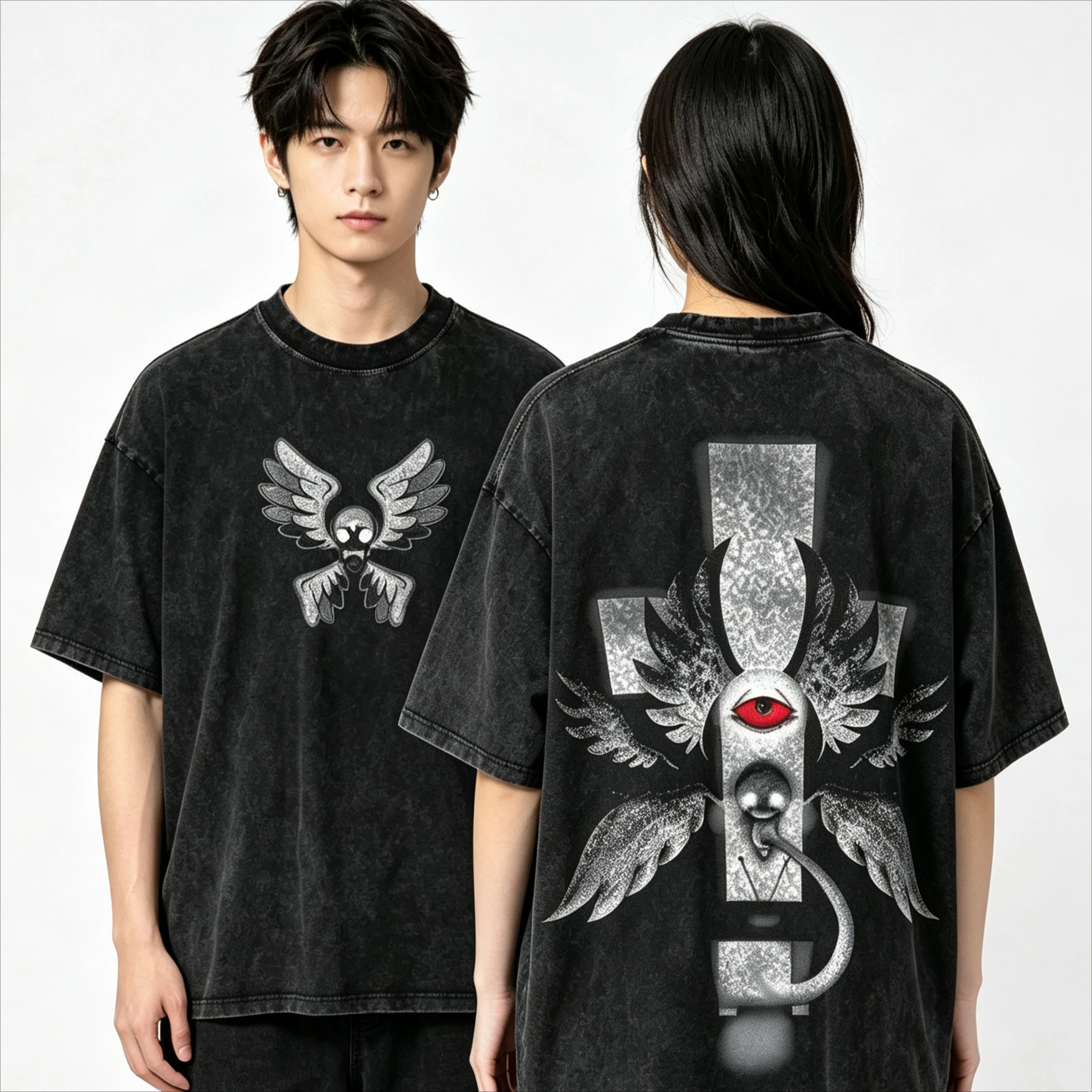 The Binding of Isaac Graphic T-shirt Indie Horror Game Streetwear Unisex Oversized Summer Cotton Washed Retro Tee Clothing Tops