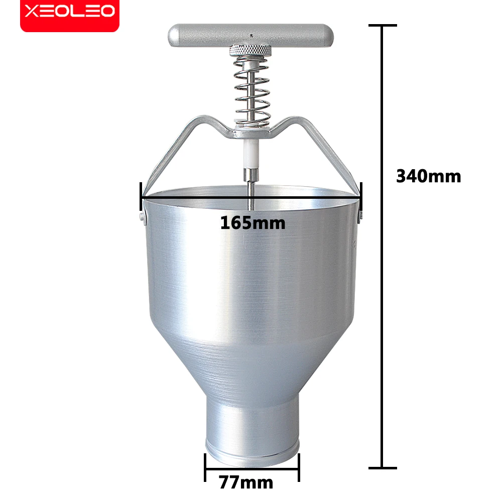 XEOLEO-Mini máquina manual para hacer rosquillas, moldeador de rosquillas de acero inoxidable prensado a mano, molde para rosquillas, comercial, DIY, 5l