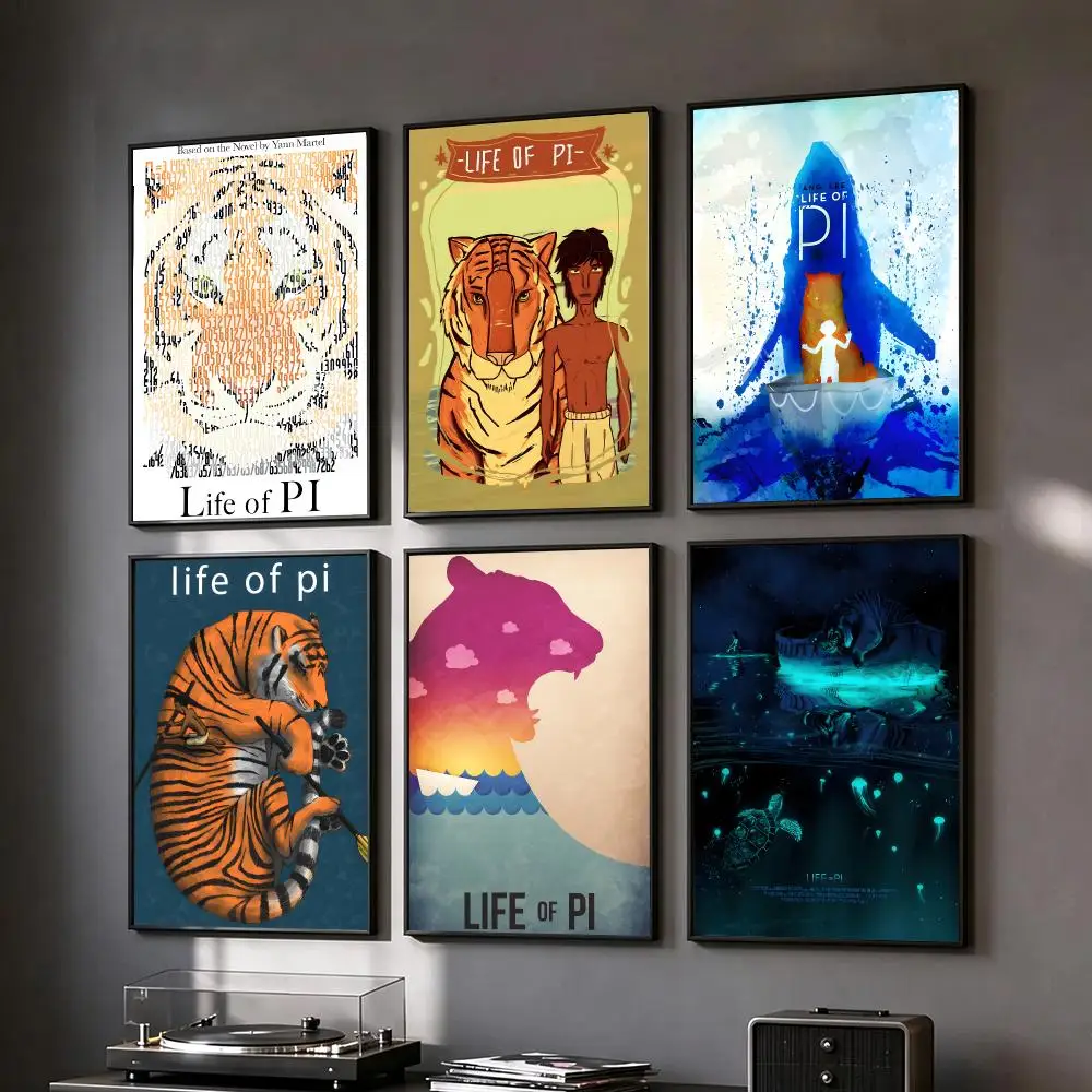 movie Life of Pi Poster Poster HD Printing Vintage Luxe Home Decor Wall Art for the Living Rooms Entryways Gift