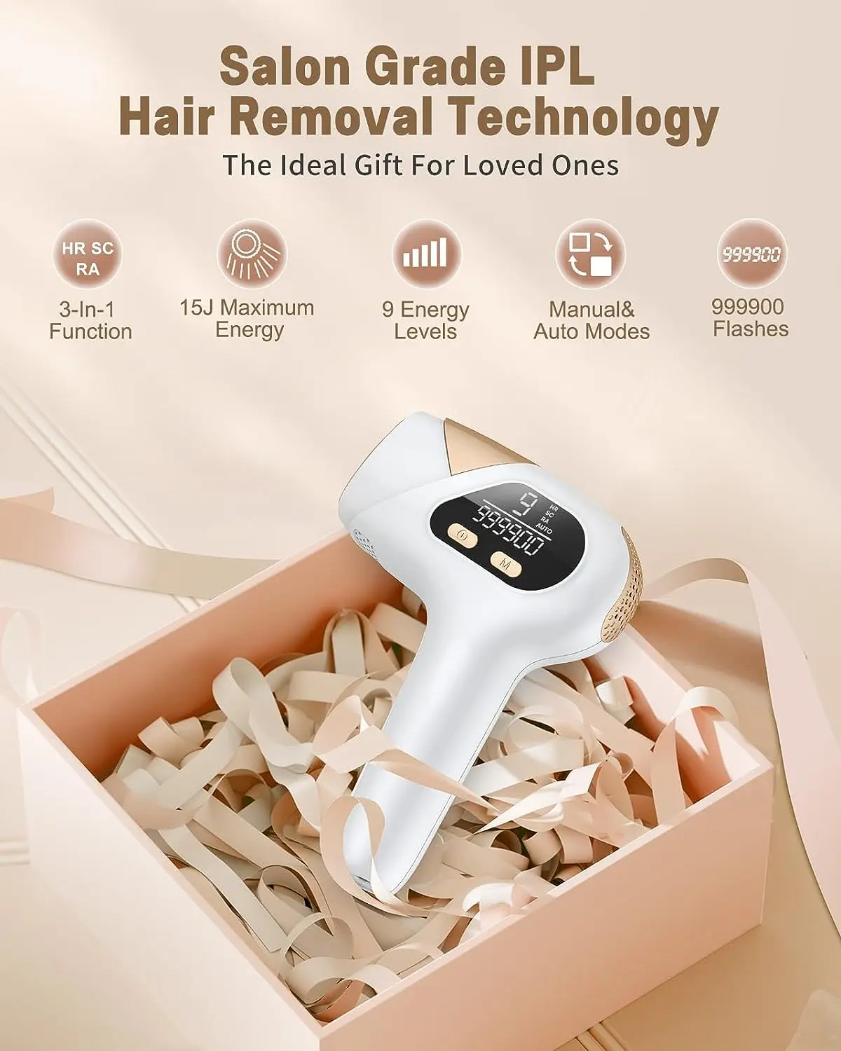 IPL Epilator for Home Use Painless Permanent Hair Removal Device with Ice Cooling Laser Hair Removal for Full Body view 2