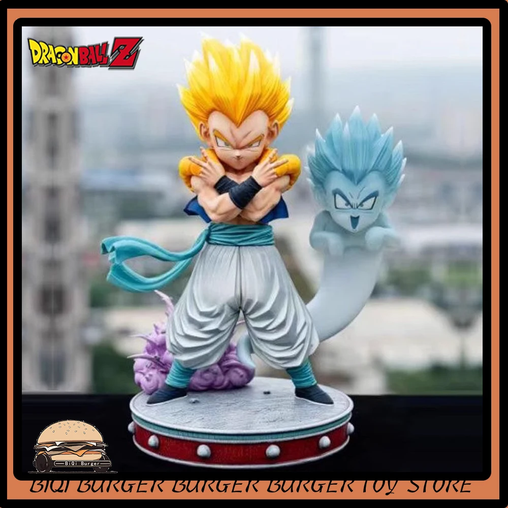 

Dragon Ball Z Anime Figure Gotenks Figures Super Saiyan Gotenks Figurine Ghost Squad Model Statue Doll Desk Decora Kid Toys Gift