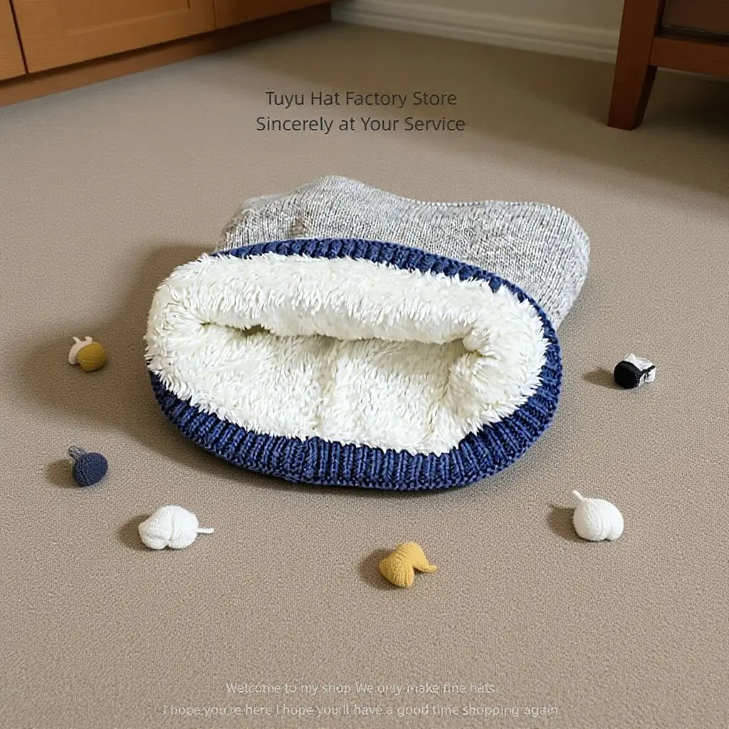 الأطفال قبعة صغيرة مخملية سنود مجموعة المطرزة سيارة زائد المخملية طبقة مزدوجة الدافئة للبنين بيني مع Pompom تزلج قبعات للأطفال