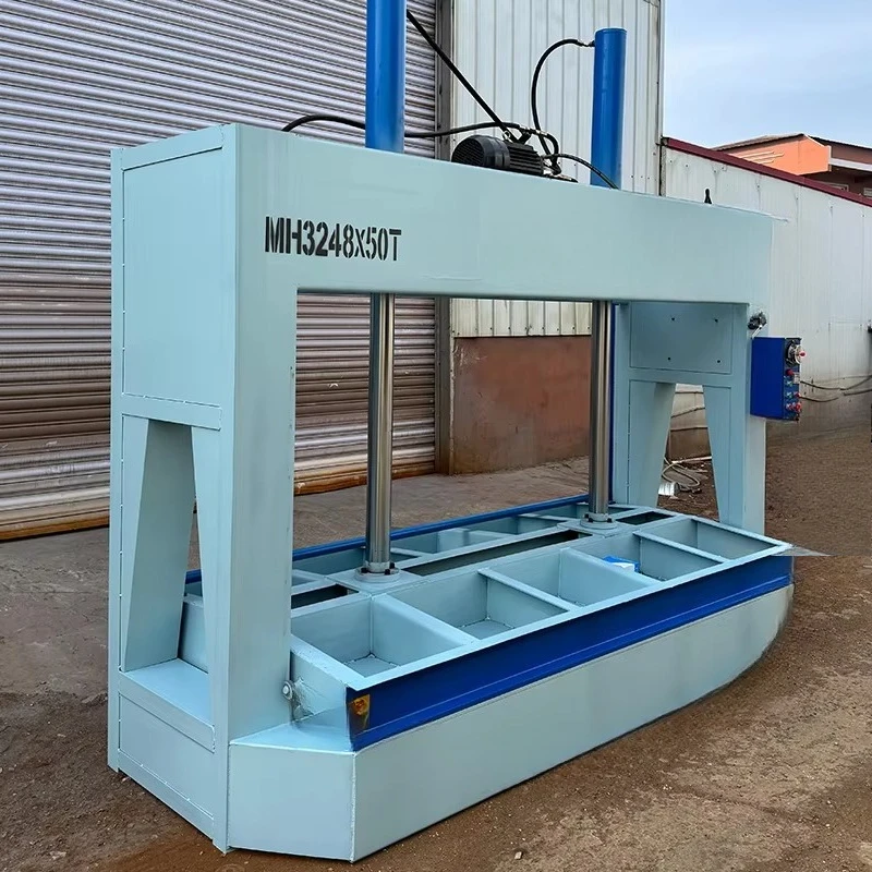 Woodworking Machinery 80Ton 100Ton Door Press Machine Fully Automatic Hydraulic Wood Veneer Cold Press Machine - view 4