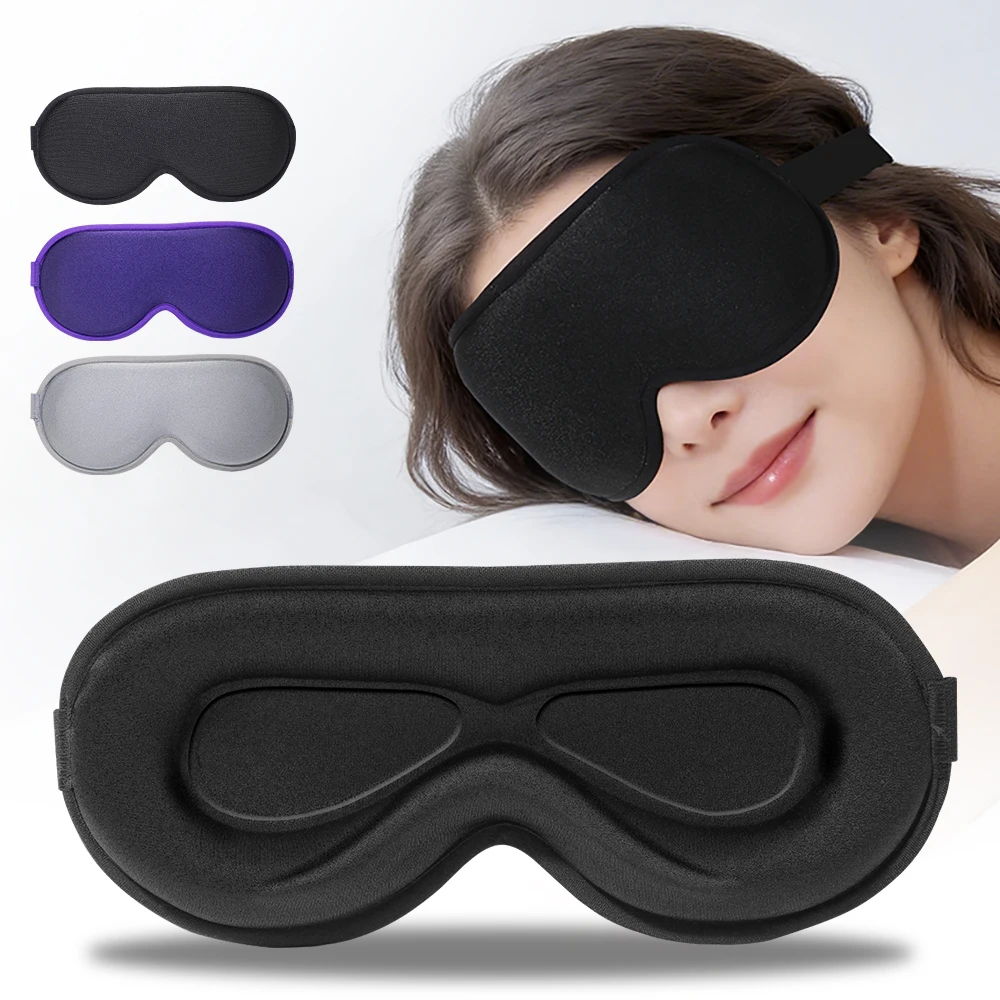 3D Stereoscopic Sleep Eye Mask, Light Blocking, Non Pressure Eye Protection, Breathable Travel Eye Mask, Adjustable