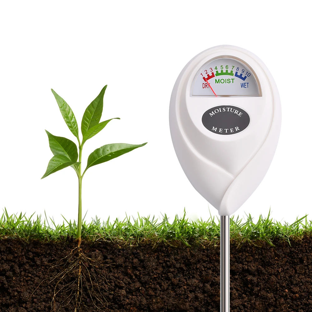 Medidor de PH da luz solar da umidade 3 in1 da água do solo da acidez da umidade Luz PH Teste do jardim Plantas Flores Moist Tester Testing Instrument