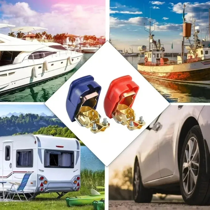 المشابك أعلى آخر كليب 1 زوج لإطلاق موصل السيارة بطارية موصلات طرفية البطارية لوحة سلبية وإيجابية #6