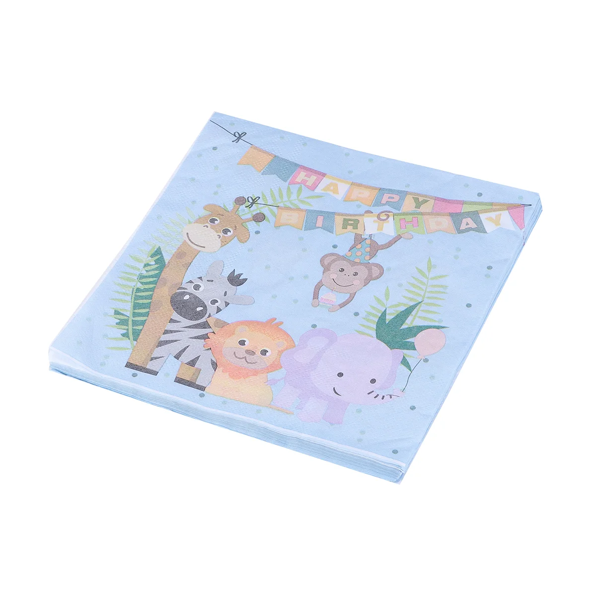 60pcs Cartoon Animals Napkins Jungle Birthday Tissue Disposable Paper Towel Party Supplies party Napkins