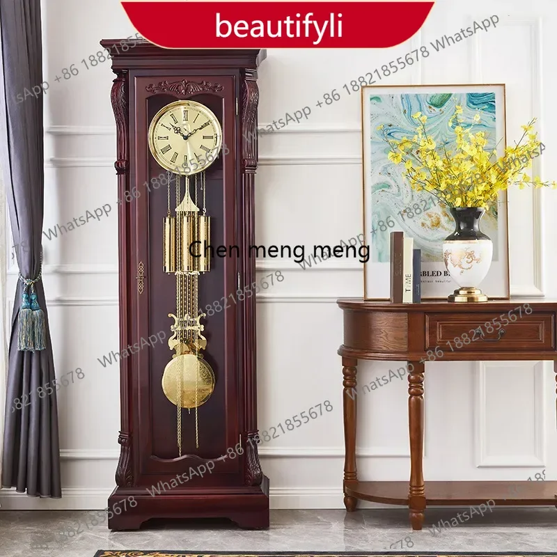 German Helmler European luxury floor clock Chinese retro pendulum clock a55