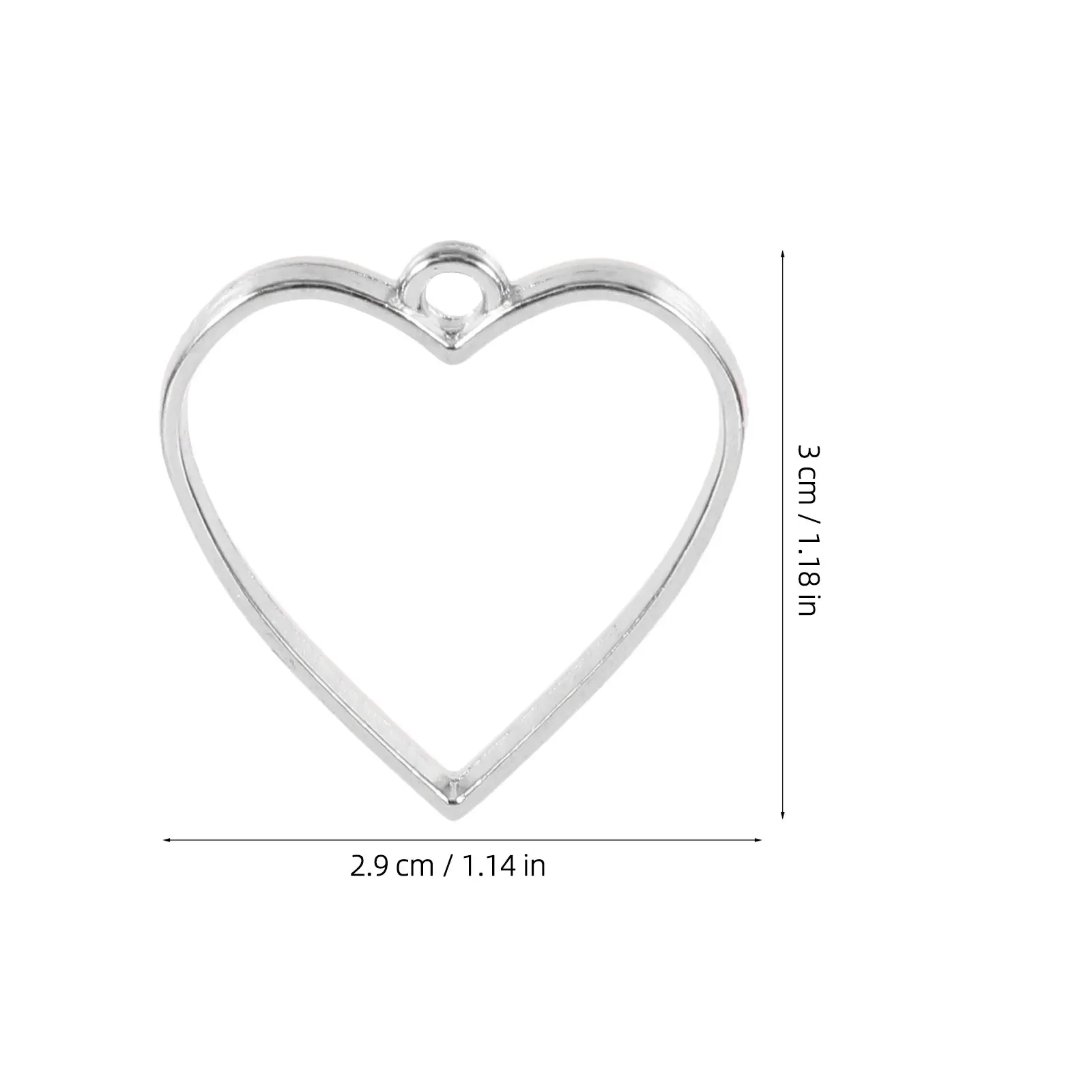 

20Pcs Decorative Heart Shaped Alloy Pendants DIY Jewelry Accessories Necklace Pendant Handmade Jewelry Supplies