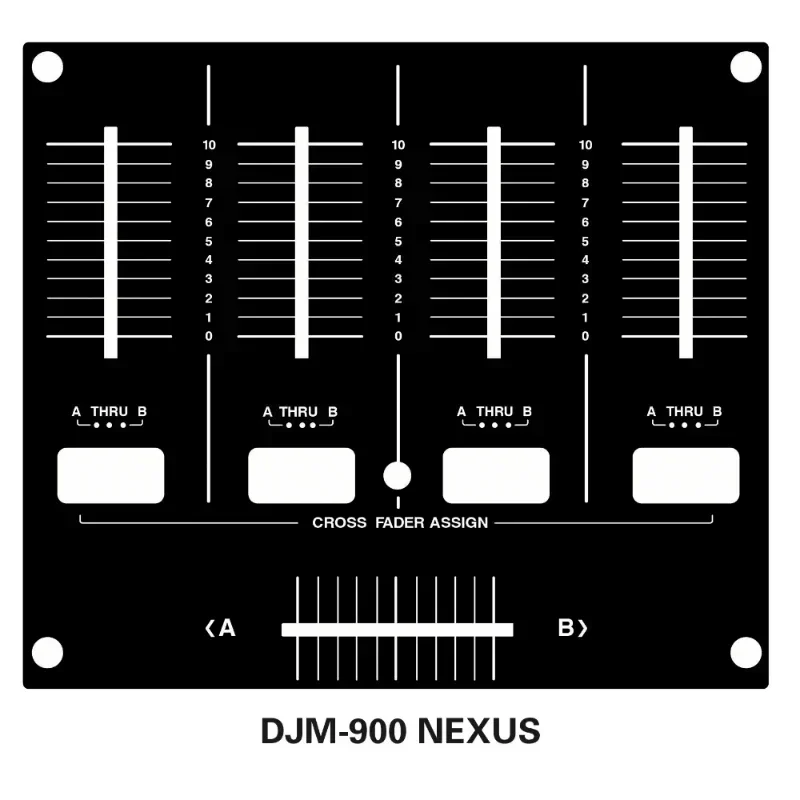 PVC self-adhesive film Pioneer Mixer DJM-900 NEXUS SRT NXS2 Skin Pusher Panel Protective Film (non-iron plate)