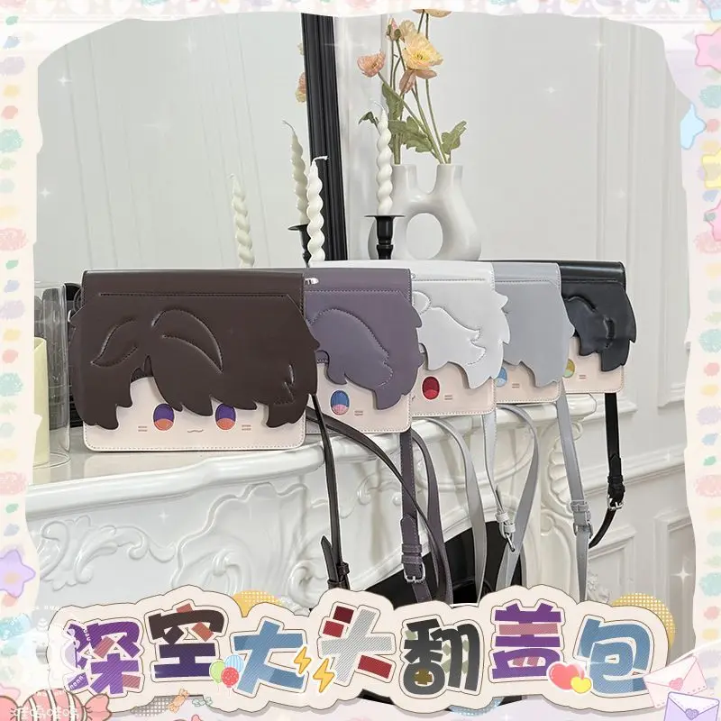 

Anime Love and Deepspace Sylus Rafayel Caleb Xavier Zayne Cosplay Flap Bag Cartoon Versipacks Messenger Bags Cross Body Satchel