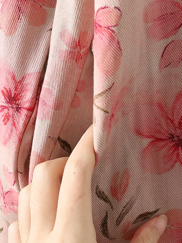 Thiened algodão linho jaet casaco longo feminino chinês sle impressão calor inverno usar botão design zen meditação outerwear