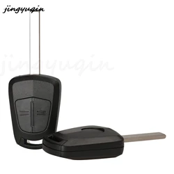 Jingyuqin-carcasa de repuesto para llave de coche, 2 botones, mando a distancia, Fob, para Opel Corsa, Astra H, Corsa D, Zafira B, Meriva