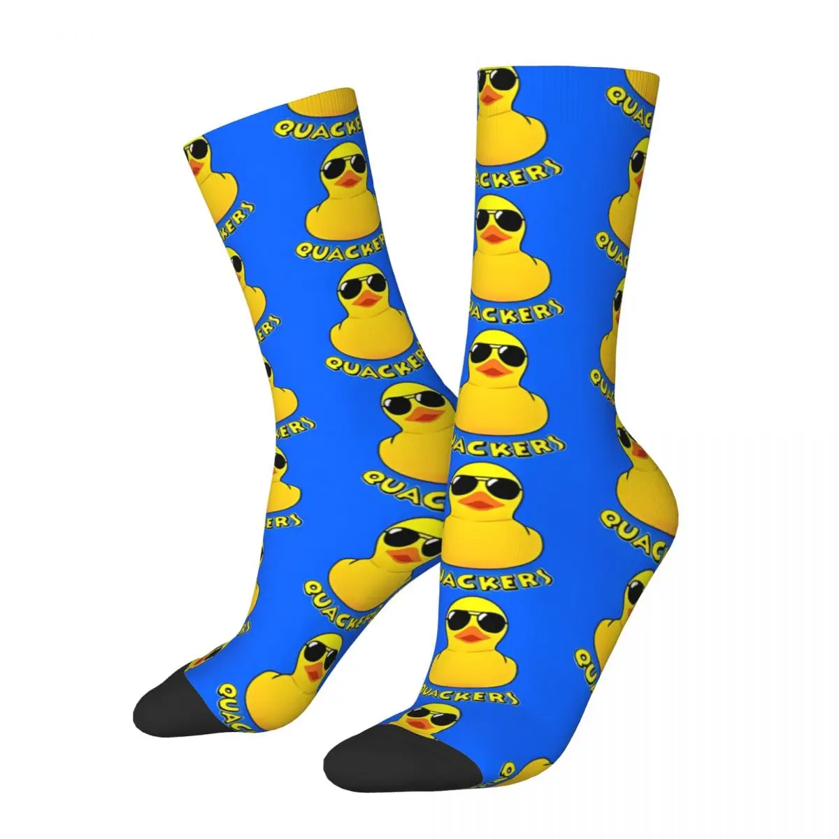 Sunglasses Rubber Duck Cute Socks Male Mens Women Autumn Stockings Hip Hop