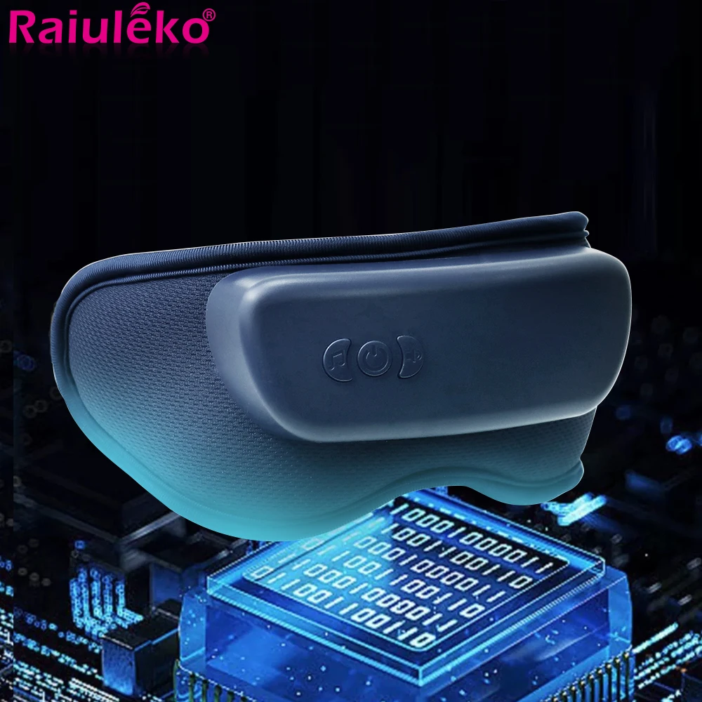 

Intelligent Eye Massager Sleep Improve Eye Care with Heating Smart Airbag Vibration Hot Compress Massage Bluetooth Music Relax