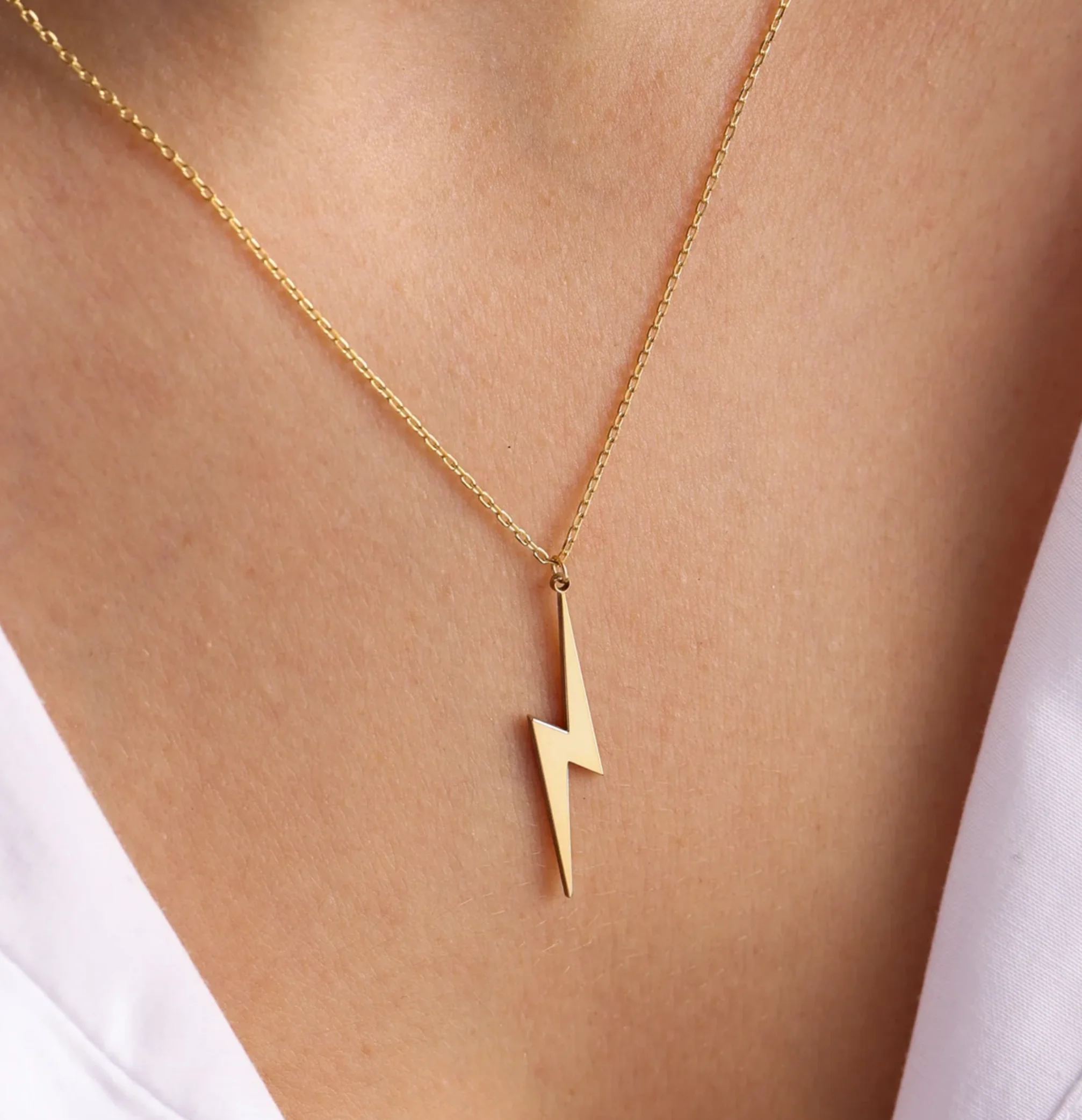 Amaxer-Colliers de la présidence en acier inoxydable pour femmes, pendentif 2,2 de pluie chaude, tour de cou minimaliste, bijoux à breloques, cadeaux