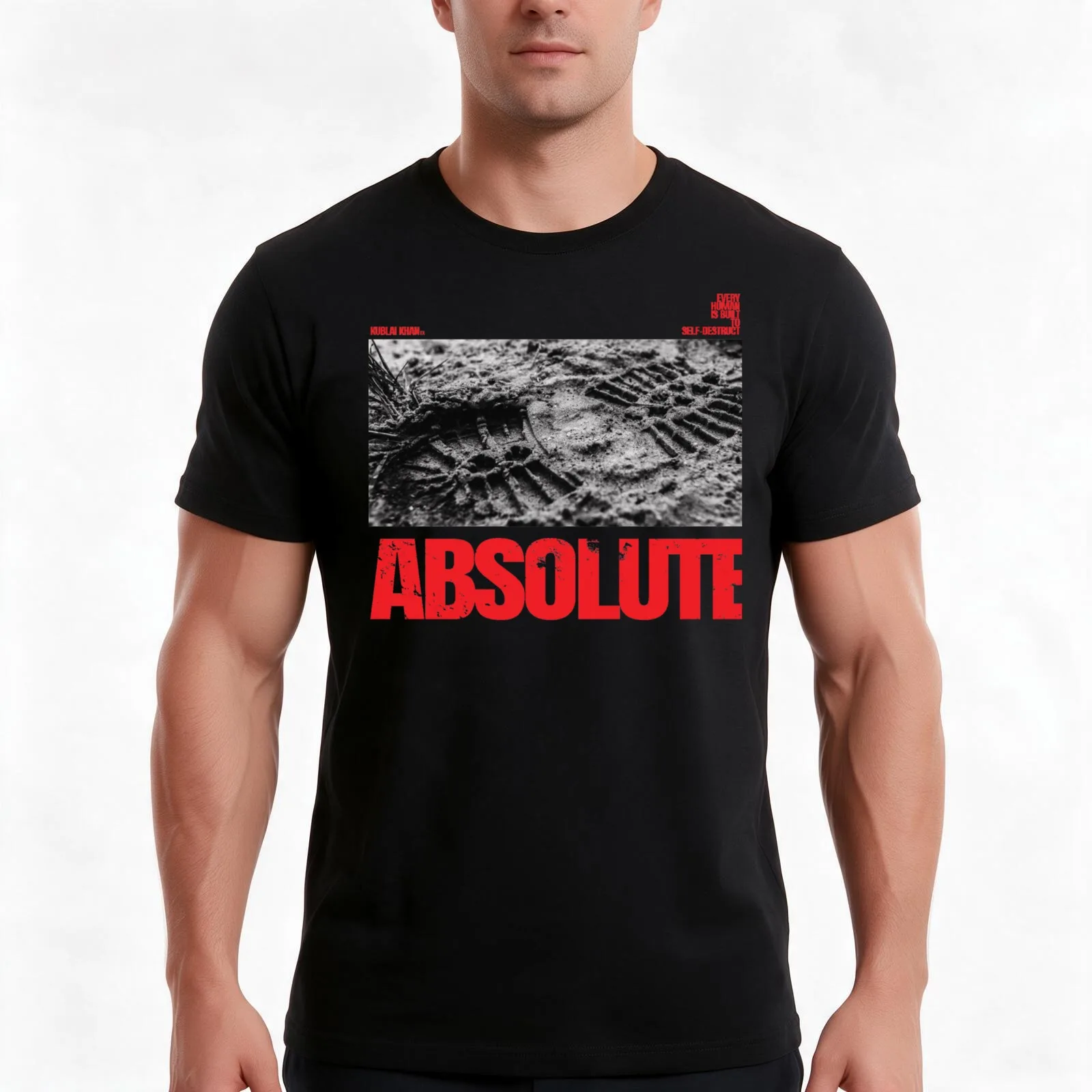 Kublai Khan TXABSOLUTE T-Shirt, Summer Casual Cotton Tee, Oversized Streetwear Tops, Vintage Graphic Print, Unisex Men Women
