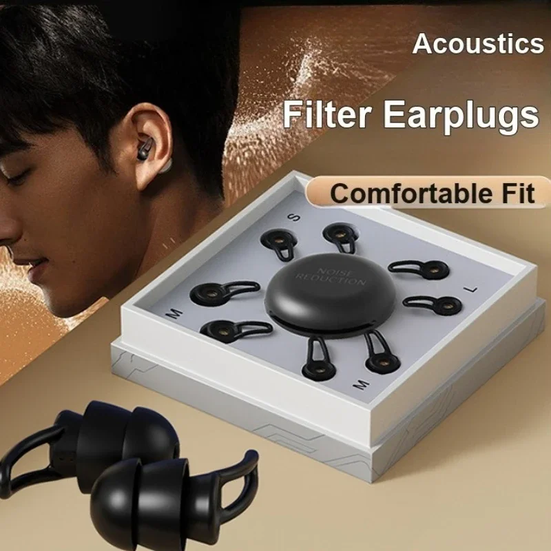 Hearing Protection Silicone Earplugs Noise Reduction for Sleeping Block Disturbing Noise