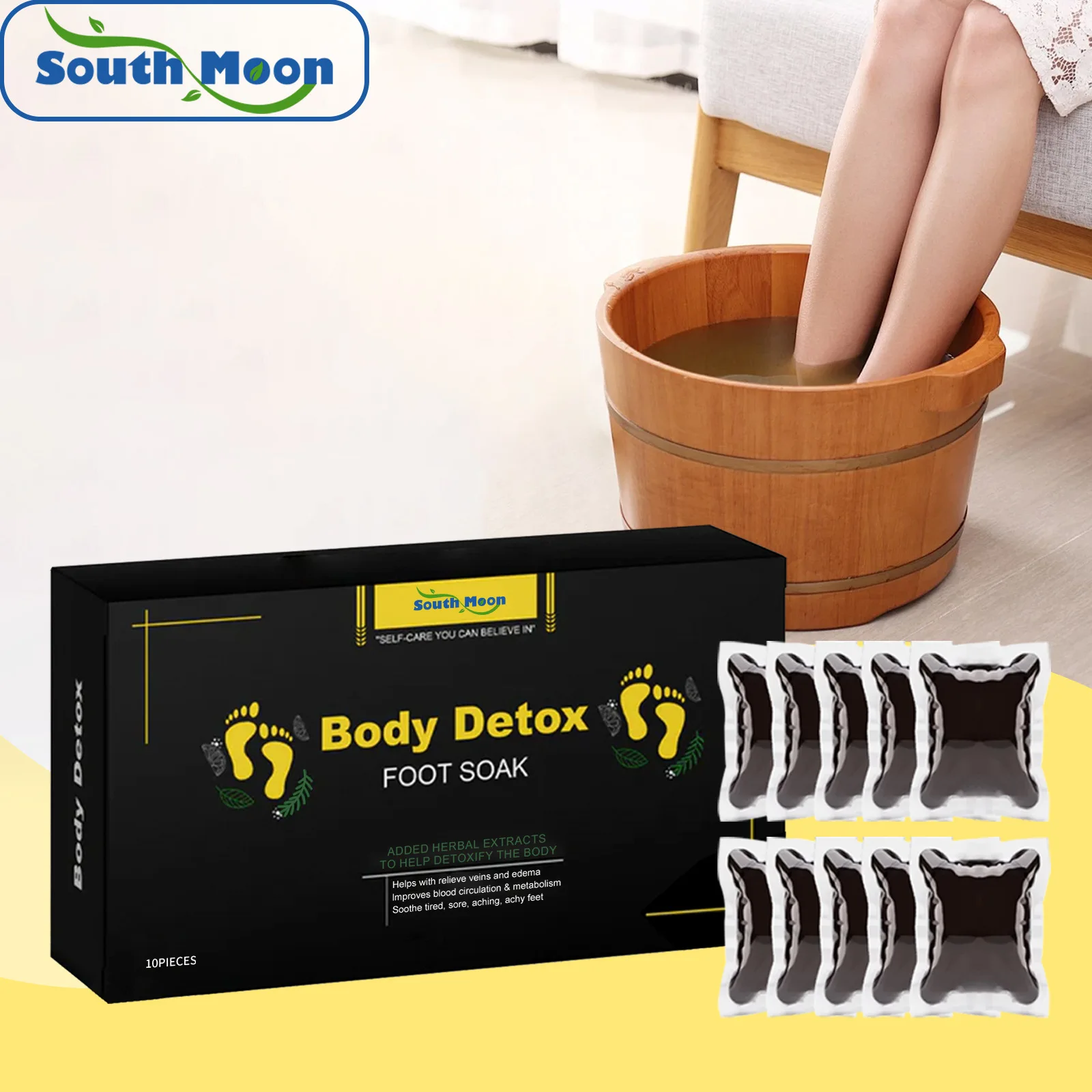 Body Detox Foot Soak Beads Remove Body Toxins Relieve Fatigue Stress Promote Blood Circulation Improve Insomnia Relax Feet Bath