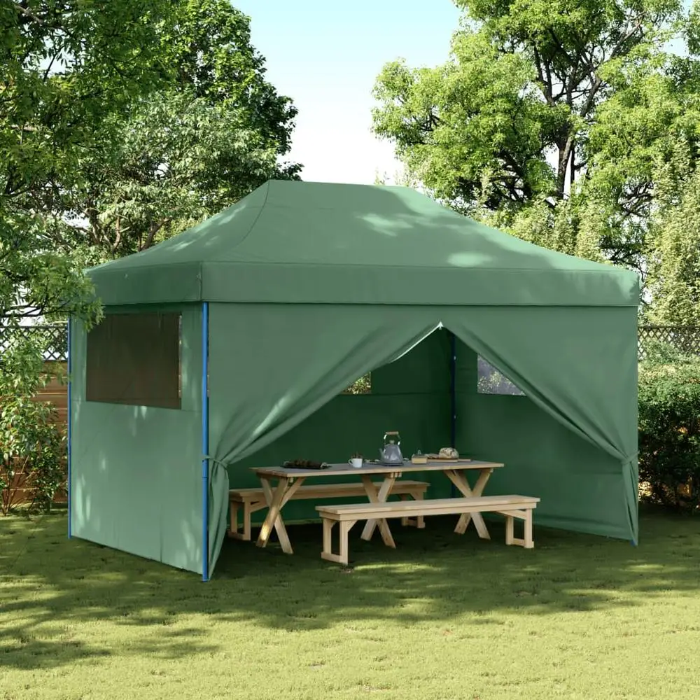 Tente de fête pliante d'extérieur, design à quatre parois latérales, installation rapide, rangement compact, pour le camping, les pique-niques, les stands de marché, les sorties en famille