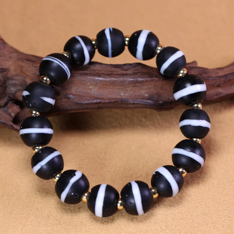 5A Grade Natural Tibetan Incense Ash-Colored Glazed , -Strand Bracelet With A Single Row Of Beads, Approximately 12X1