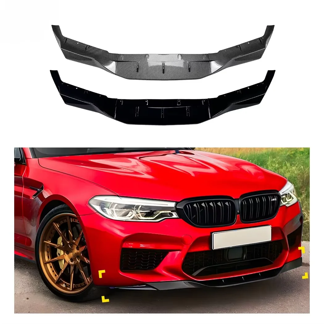 

High Quality ABS Front Bumper For BMW 5 Series M5 F90 2018-2020 Carbon Fiber Front Lip Front Bumper Lip Shovel Spoiler Splitter