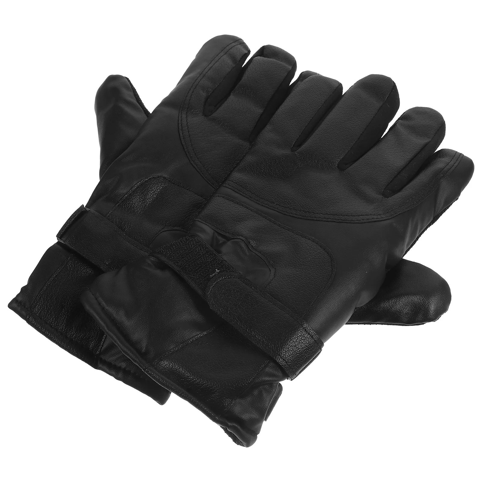 

1Pair Heating Gloves Black 12V Winter Warm Waterproof Skiing Gloves Intelligent Temperature Control Touchscreen Outdoor