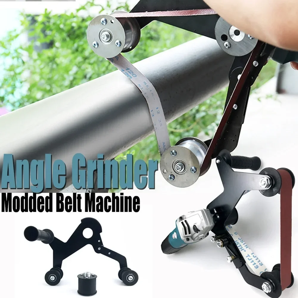 1set Stainless Steel Round Tube Polishing Machine Sanding Belt Grinder Attachment Wire Drawing Machine Sanding Belt Accessories