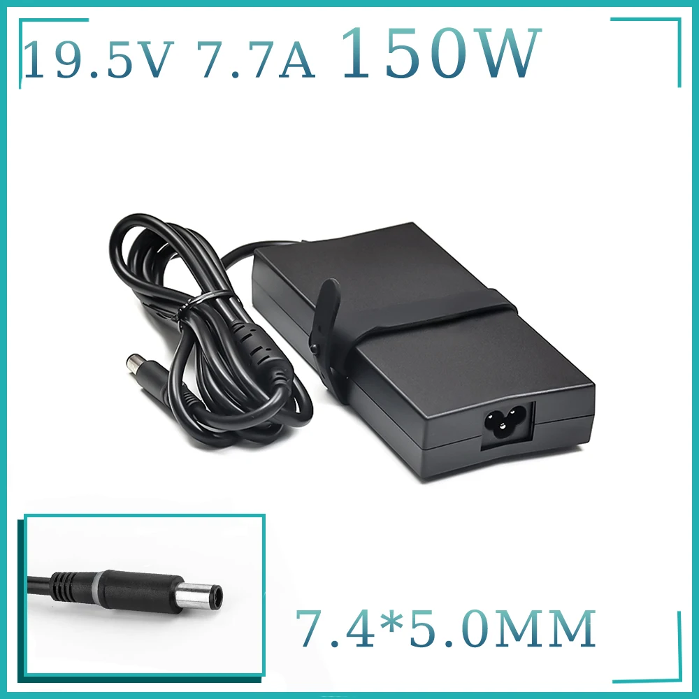 19.5V 7.7A 150W 7.4*5.0mm DA150PM100-00 Ładowarka do laptopa Dell Alienware M14X M15X Inspiron M1710 2320 5160 ADP-150RB PA-5M10