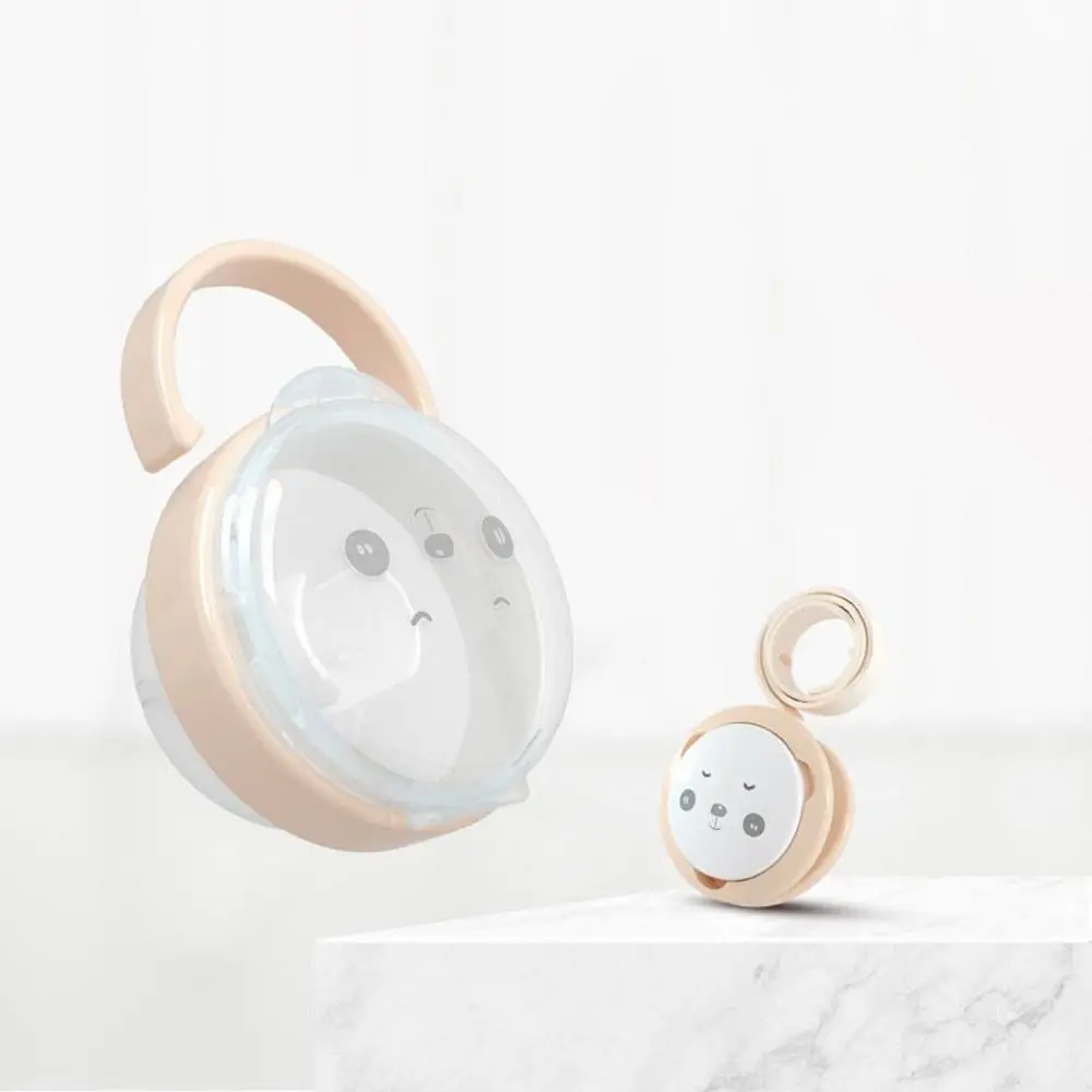 Pacifier Storage Box Food-Grade Plastic Nipple Case Panda Baby Pacifier Clip Baby Pacifier Box Nipple Holder Box Molar Chain