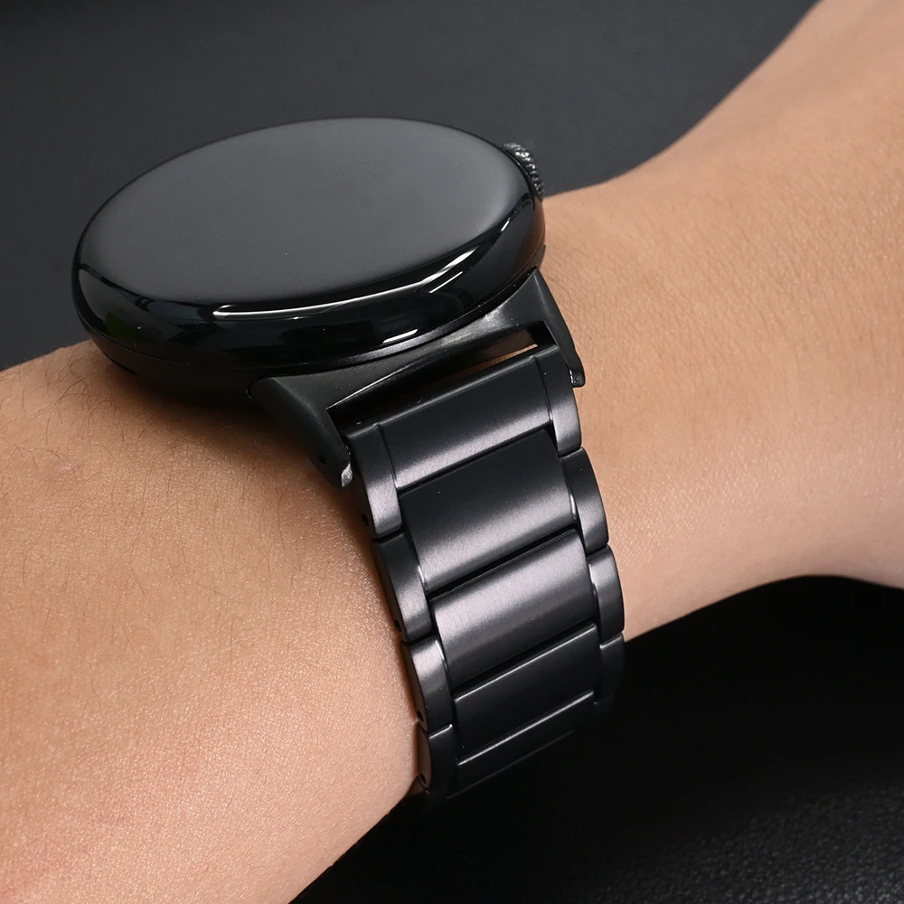 Men's Titanium Strap for Google Pixel Watch 3 45mm Correa Metal Replacement Watch Band for Pixel Watch 1/2/3 41mm Bracelet Belt