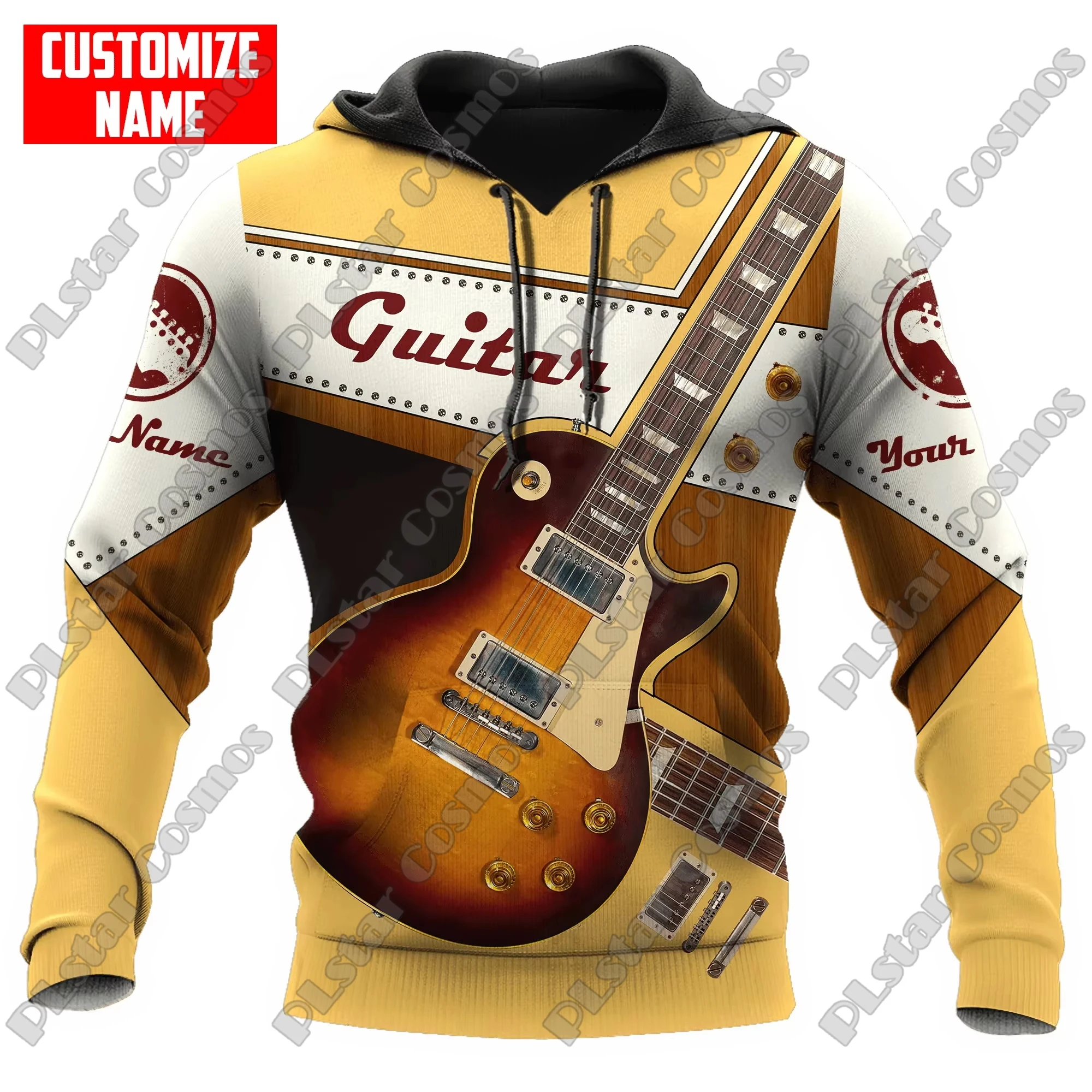 

PLstar Cosmos Personalized Name Guitar 3D All Over Printed Mens Hoodie Unisex Casual Jacket zip hoodies sudadera hombre MT-71