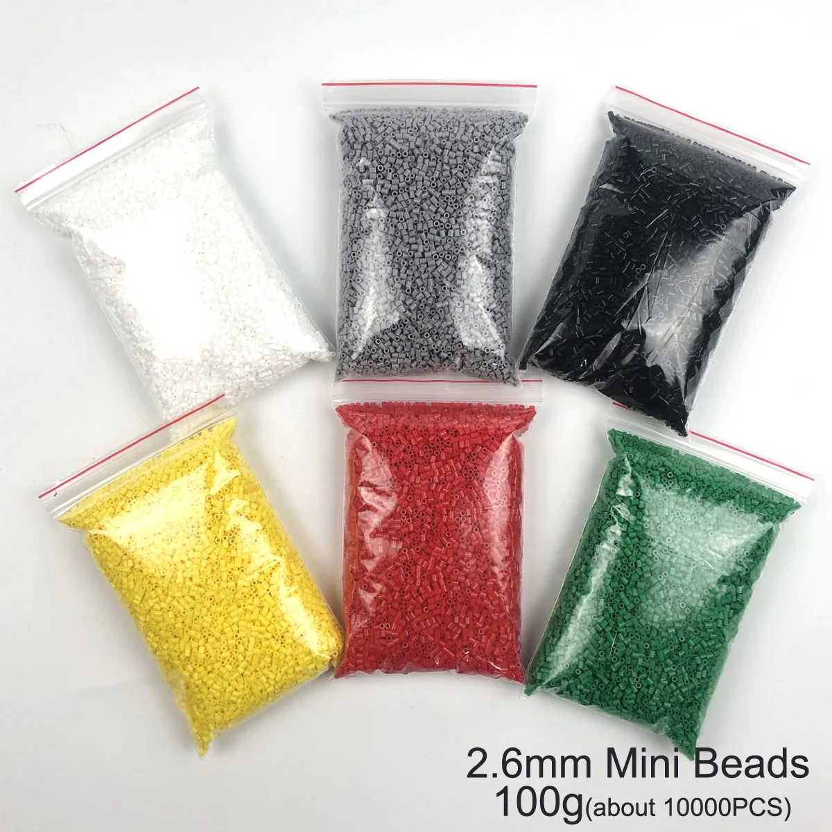 2.6mm Mini Perline 100g circa 10000 pezzi OPP Bag Imballaggio Perline di ferro per bambini Hama Perline puzzle fai da te Perline Regalo fatto a mano giocattolo