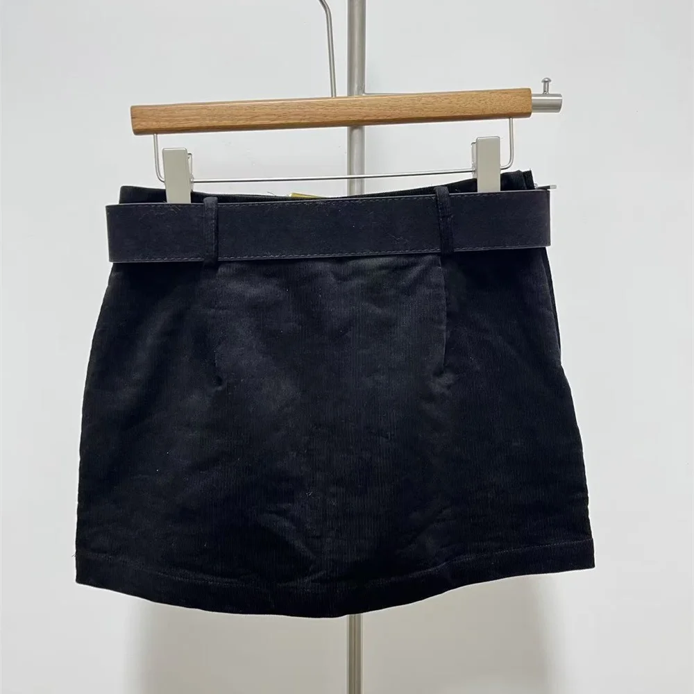 تنورة قصيرة نسائية صيفية موديل 2025 مع حزام، جاهزة، عالية الخصر، طراز Y2K، موضة جديدة، جودة عالية، تنورة متعددة الاستخدامات #4