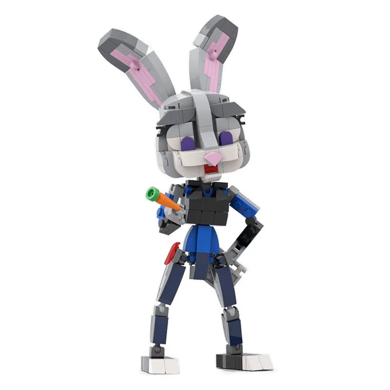 

Rabbit Officer Judy Children's Educational Building Block Assembly Model Toy